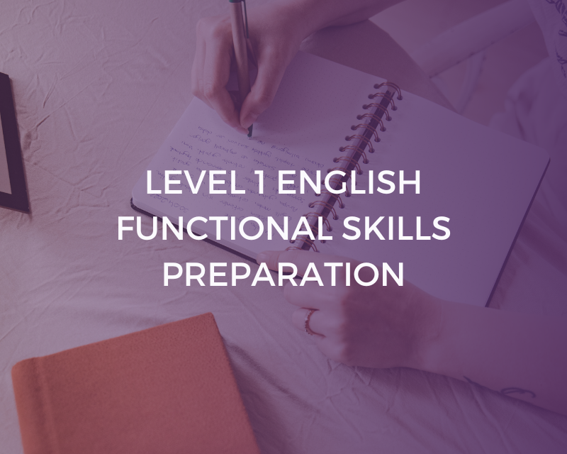 Level 1 English | Functional Skills Preparation | LCG – Learning Curve ...